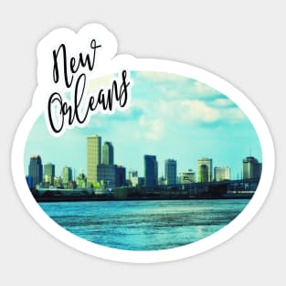 New Orleans Skyline Sticker